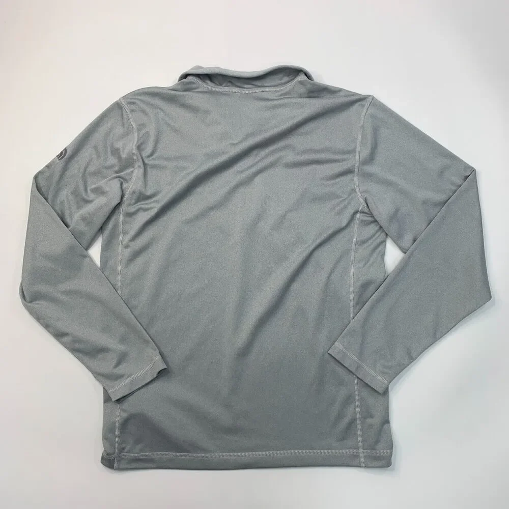 The North Face Sweatshirt Mens M Medium Gray Tech Fleece Lightweight Quarter Zip